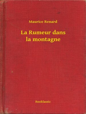 cover image of La Rumeur dans la montagne